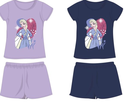 Disney Frozen cotton summer set - t-shirt-shorts set - dark blue - 110
