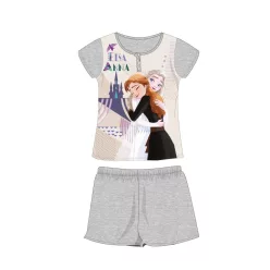   Disney Frozen summer short sleeve kids pajamas - cotton jersey pajamas