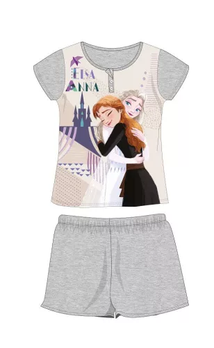 Disney Frozen summer short sleeve kids pajamas - cotton jersey pajamas