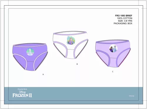 Disney Frozen little girl panties - 3-piece cotton panties
