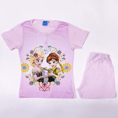 Short-sleeved cotton children's pajamas - Frozen - light pink - 134