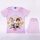 Short-sleeved cotton children's pajamas - Frozen - light pink - 140