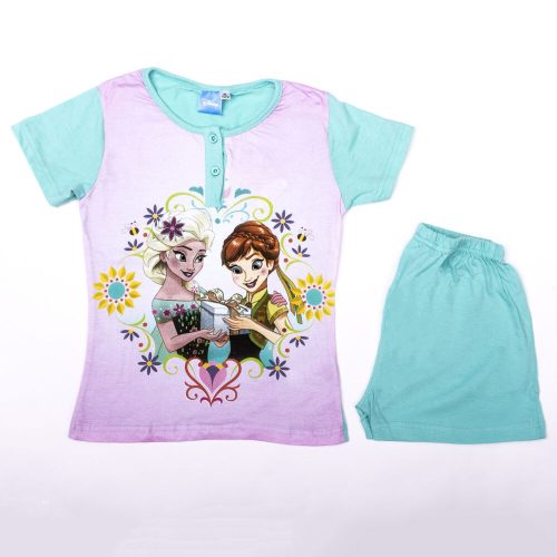 Short-sleeved cotton children's pajamas - Frozen - green - 110