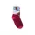 Non-slip kids ankle socks - Frozen - plush - Anna patterned - burgundy-pink - 31-34