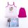 Frozen girl cotton pajamas - sleeveless pajamas - summer set - pink - 128