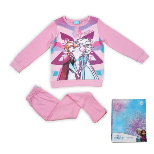 Winter cotton children's pajamas - Frozen - light pink - 104
