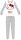 Hello Kitty women's thin cotton pajamas - jersey pajamas - light gray - L