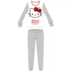   Hello Kitty women's thin cotton pajamas - jersey pajamas - light gray