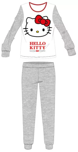 Hello Kitty women's thin cotton pajamas - jersey pajamas - light gray