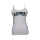 Women's two-piece cotton sports lingerie set - sports briefs-spaghetti strap top - light pink - S