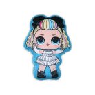 Reversible LOL Surprise Doll toy pillow for girls - two in one pillow - turquoise-blue
