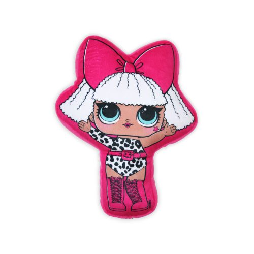 Reversible LOL Surprise Doll toy pillow for girls - two in one pillow - pink-light blue