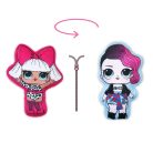 Reversible LOL Surprise Doll toy pillow for girls - two in one pillow - pink-light blue