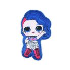 Reversible LOL Surprise Doll toy pillow for girls - two in one pillow - light pink-royal blue