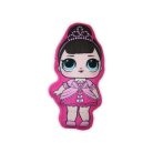 Reversible LOL Surprise Doll toy pillow for girls - two in one pillow - pink-dark gray
