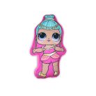 Reversible LOL Surprise Doll toy pillow for girls - two in one pillow - light purple-pink