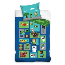 Minecraft duvet cover set 140x200 cm, 70x90 cm
