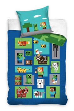 Minecraft duvet cover set 140x200 cm, 70x90 cm