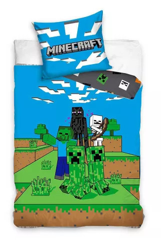 Minecraft Ambush bedding set 140×200cm, 70×90 cm