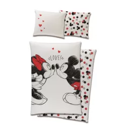 MICKEY MOUSE love bedding set 100% cotton 140x200 + 65x65