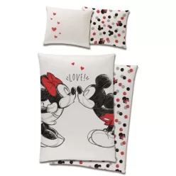 MICKEY MOUSE love bedding 100% cotton 140x200 + 70x90