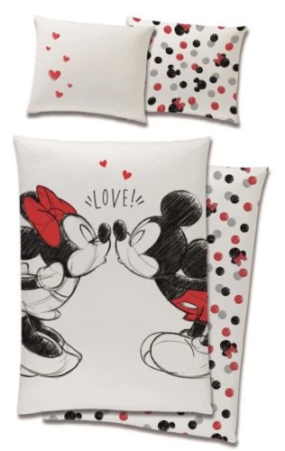 MICKEY MOUSE love bedding 100% cotton 140x200 + 70x90