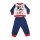 Long thin cotton baby pajamas - Mickey Mouse - One fly guy print - Jersey - dark blue-red - 98