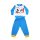 Long thin cotton baby pajamas - Mickey Mouse - Jersey - navy blue - 92