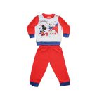 Long thin cotton baby pajamas - Mickey Mouse - Jersey - red - 92