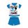 Summer short-sleeved cotton baby pajamas - Disney Mickey Mouse - navy blue - 92