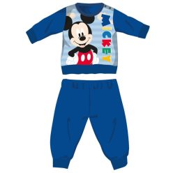   Disney Mickey Mouse baby winter thick pajamas - cotton flannel pajamas - navy blue - 92