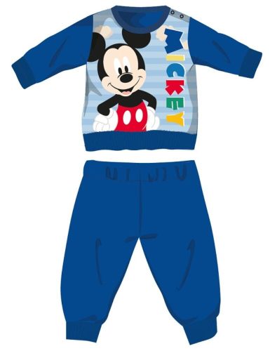 Disney Mickey Mouse baby winter thick pajamas - cotton flannel pajamas - navy blue - 92