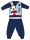 Disney Mickey Mouse baby winter thick pajamas - cotton flannel pajamas - dark blue - 92