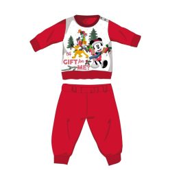   Disney Mickey egér téli vastag karácsonyi baba pizsama - pamut flanel pizsama