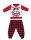 Disney Mickey Mouse baby winter thick Christmas pajamas - cotton flannel pajamas - red-black - 92