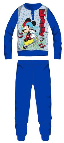 Disney Mickey Mouse winter thick kids pajamas - cotton flannel pajamas - medium blue - 104