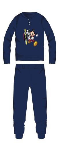 Disney Mickey Mouse winter cotton kids pajamas - interlock pajamas - dark blue - 110