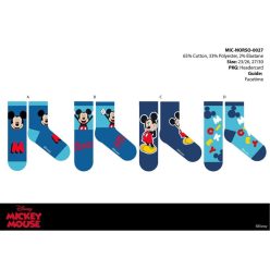   Disney Mickey egér gyerek pamut normál zokni - 4 pár/csomag