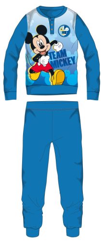 Disney Mickey Mouse polar pajamas - thick winter children's pajamas - light blue - 122