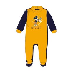   Disney Mickey Mouse baby velour onesie - yellow - for 1-3 month old baby