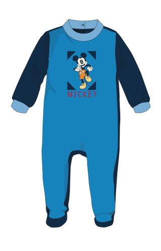 Disney Mickey Mouse baby velour onesie - dark blue - for 1-3 month old baby