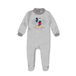   Disney Mickey Mouse baby velour onesie - gray - for 3-6 month old baby