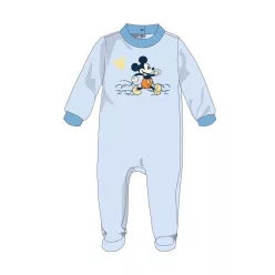   Disney Mickey Mouse baby velour onesie - light blue - for 0-1 month old baby