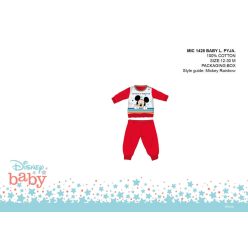   Disney Mickey Mouse baby pajamas - jersey cotton pajamas - red - 98