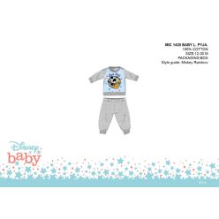   Disney Mickey Mouse baby pajamas - jersey cotton pajamas - gray - 80
