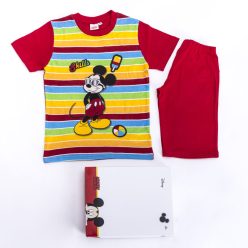   Mickey Mouse boy cotton pajamas - short sleeve pajamas - summer set - red - 110