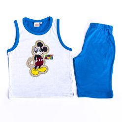   Mickey Mouse boy cotton summer set - t-shirt-shorts set - medium blue - 128