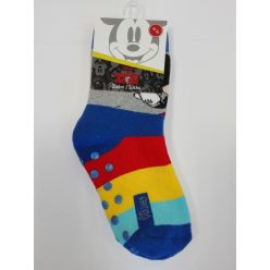   Non-slip kids ankle socks - Mickey Mouse - plush - mid blue - 27-30