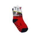 Non-slip kids ankle socks - Mickey Mouse - plush - red - 19-22