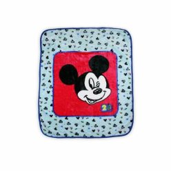   Mickey Mouse baby blanket for boys - 110 x 140 cm - light blue